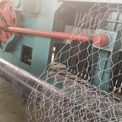 China Heavy Duty Hexagonal Wire Mesh Machine met maximale roldiameter van 800 mm en 3 kW hoofdmotor leverancier